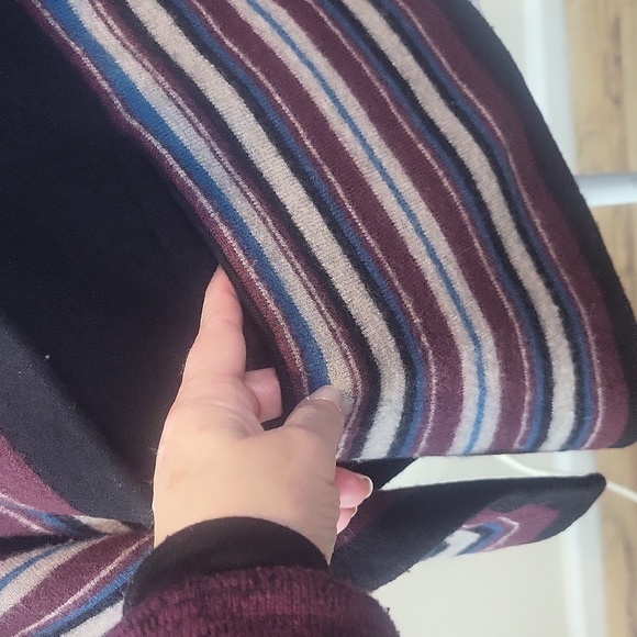 JOIE Dagna 100% Wool Open Cascade Stripe Cardigan - Picture 7 of 10